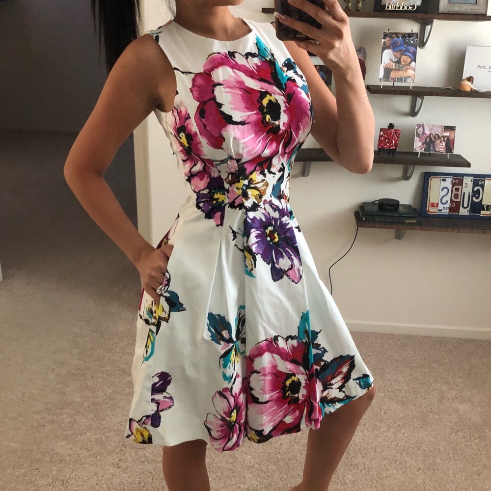 Vince Camuto watercolor dress